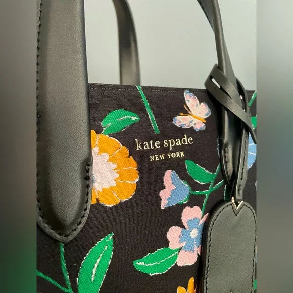 ❌On Hold Kate Spade Manhattan Floral Jacquard Small Tote - Picture 6 of 13